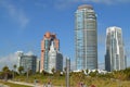 High rises at South Point, Miami Beach, Florida