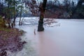 High river waters