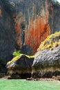 High rock in Pang Nga Bay, Thailand Royalty Free Stock Photo