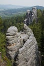 High rock towers in Bohemian paradise