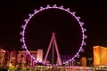 The High Roller Ferris Wheel in Las Vegas Royalty Free Stock Photo