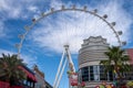 The High Roller Ferris wheel in the Linq Promenade outdoor shopping mall, Las Vegas, Nevada. Royalty Free Stock Photo