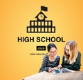 High School Academic Knowledge Student Concept Royalty Free Stock Photo