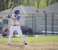 High school age baseball batter