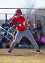 High School Baseball batter Royalty Free Stock Photo