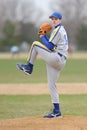 High school baseball pitcher Royalty Free Stock Photo