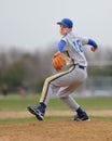 High school baseball pitcher Royalty Free Stock Photo