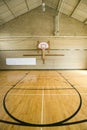 High school basketball court Royalty Free Stock Photo