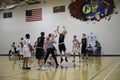 High school basketball match Royalty Free Stock Photo