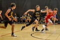 High School Boys Playing Basketball