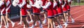 High school cheerleading squad