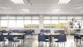 High school classroom interior Royalty Free Stock Photo