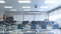High school classroom interior. Royalty Free Stock Photo