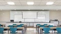 High school classroom interior Royalty Free Stock Photo