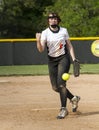 High School Fastpitch Softball Pitcher Royalty Free Stock Photo