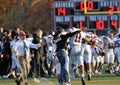 High school football celebration