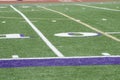 High School Football field Royalty Free Stock Photo