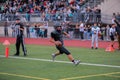 High school football player touchdown