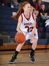 High School Girls Basketball Game Royalty Free Stock Photo