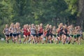 High School Girls Cross Country Meet Royalty Free Stock Photo