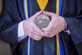National Honor Society Graduate Valedictorian Medal Royalty Free Stock Photo