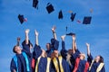 High school graduates students Royalty Free Stock Photo