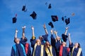 High school graduates students Royalty Free Stock Photo