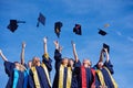 High school graduates students Royalty Free Stock Photo