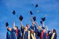 High school graduates students Royalty Free Stock Photo