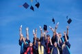 High school graduates students Royalty Free Stock Photo