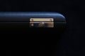 Flute case with black background Royalty Free Stock Photo