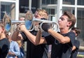 High School Marching Band French Horn Musicians