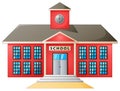 High school modern building Royalty Free Stock Photo