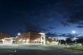 High School at Night Royalty Free Stock Photo