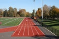 High school running track Royalty Free Stock Photo