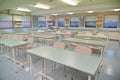 High school science lab classroom