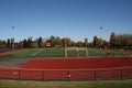 High school sports field Royalty Free Stock Photo