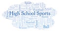 High School Sports word cloud.