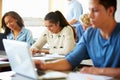 High School Students In Class Using Laptops Royalty Free Stock Photo