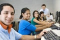 High School Students With Professor In Computer Class Royalty Free Stock Photo