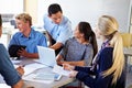 High School Students With Teacher In Class Using Laptops Royalty Free Stock Photo