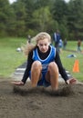 High School Track long jump Royalty Free Stock Photo