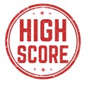 High score sign or stamp