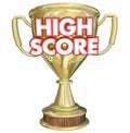 High Score Trophy Award Winner Prize