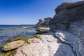 High sea coast Cliffs on Oland island