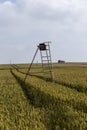 A high seat for the hunters in the arable lands
