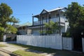 High set timber frame suburban queenslander home