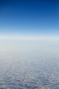High sky above the clouds Royalty Free Stock Photo