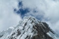 High snow mountains of Cordillera Blanca in Peru Royalty Free Stock Photo