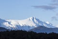 High snowcapped mountain in aspiring national park south islnad Royalty Free Stock Photo